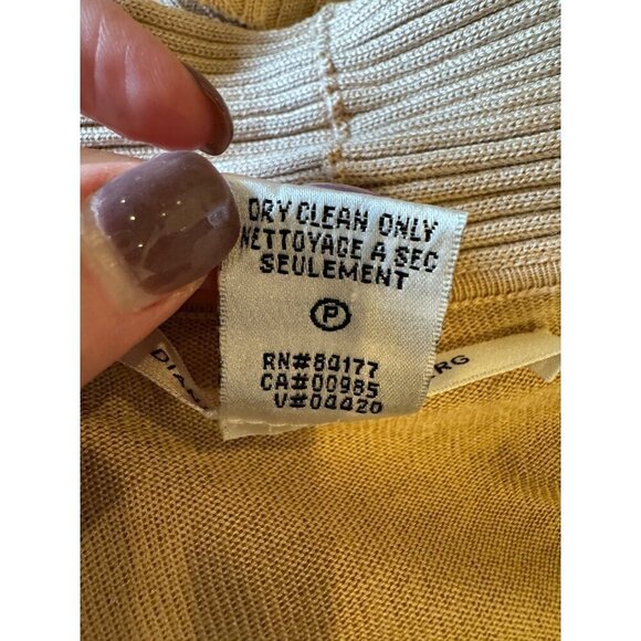 Diane Von Furstenberg Sweater Women Medium Pink‎ Silk Cashmere Voleta Cardigan - Picture 12 of 13